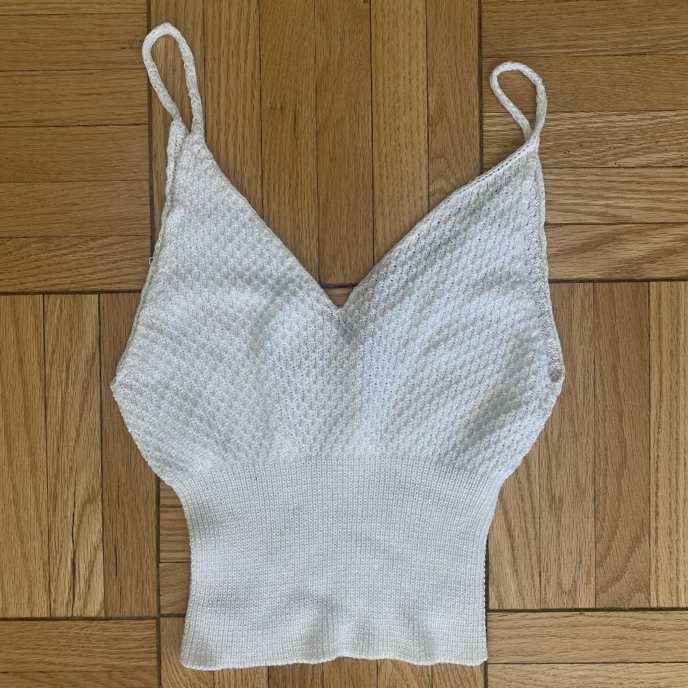 White Knit Tank top